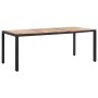 Set comedor de jardín 9 piezas y cojines ratán sintético negro de vidaXL, Conjuntos de jardín - Ref: Foro24-46023, Precio: 77...