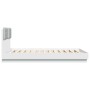 Estructura de cama con cabecero y luces LED blanco 140x200 cm de , Camas y somieres - Ref: Foro24-3210010, Precio: 196,15 €, ...