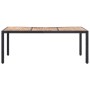 Set comedor de jardín 9 piezas y cojines ratán sintético negro de vidaXL, Conjuntos de jardín - Ref: Foro24-46023, Precio: 77...