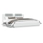 Estructura de cama con cabecero y luces LED blanco 180x200 cm de , Camas y somieres - Ref: Foro24-3209989, Precio: 247,72 €, ...