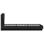 Estructura de cama con cabecero y luces LED negro 100x200 cm de , Camas y somieres - Ref: Foro24-3210025, Precio: 178,81 €, D...