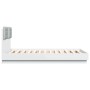 Estructura de cama con cabecero y luces LED blanco 140x190 cm de , Camas y somieres - Ref: Foro24-3210038, Precio: 212,56 €, ...