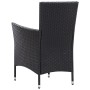Set comedor de jardín 9 piezas y cojines ratán sintético negro de vidaXL, Conjuntos de jardín - Ref: Foro24-46023, Precio: 77...