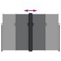 Toldo lateral retráctil negro 220x1000 cm de , Sombrillas - Ref: Foro24-4004774, Precio: 194,28 €, Descuento: %