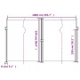 Toldo lateral retráctil negro 220x1000 cm de , Sombrillas - Ref: Foro24-4004774, Precio: 194,28 €, Descuento: %