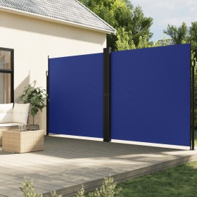 Toldo lateral retráctil azul 220x1000 cm de , Sombrillas - Ref: Foro24-4004776, Precio: 183,12 €, Descuento: %