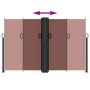 Toldo lateral retráctil marrón 160x1200 cm de , Sombrillas - Ref: Foro24-4004824, Precio: 151,90 €, Descuento: %