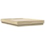 Estructura de cama madera de ingeniería roble Sonoma 140x200 cm de , Camas y somieres - Ref: Foro24-3209858, Precio: 122,57 €...