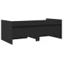 Tumbona con cajones madera de ingeniería negro 100x200 cm de , Camas y somieres - Ref: Foro24-3280840, Precio: 189,15 €, Desc...