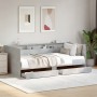 Tumbona con cajones madera ingeniería gris hormigón 75x190 cm de , Camas y somieres - Ref: Foro24-3280863, Precio: 161,15 €, ...