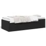 Tumbona con cajones madera de ingeniería negro 75x190 cm de , Camas y somieres - Ref: Foro24-3280889, Precio: 166,39 €, Descu...