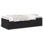 Tumbona con cajones madera de ingeniería negro 75x190 cm de , Camas y somieres - Ref: Foro24-3280889, Precio: 168,93 €, Descu...