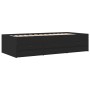 Tumbona con cajones madera de ingeniería negro 75x190 cm de , Camas y somieres - Ref: Foro24-3280889, Precio: 168,93 €, Descu...