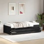 Tumbona con cajones madera de ingeniería negro 75x190 cm de , Camas y somieres - Ref: Foro24-3280889, Precio: 168,93 €, Descu...