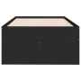 Tumbona con cajones madera de ingeniería negro 75x190 cm de , Camas y somieres - Ref: Foro24-3280889, Precio: 166,39 €, Descu...