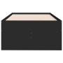 Tumbona con cajones madera de ingeniería negro 75x190 cm de , Camas y somieres - Ref: Foro24-3280889, Precio: 168,93 €, Descu...