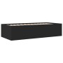 Tumbona con cajones madera de ingeniería negro 75x190 cm de , Camas y somieres - Ref: Foro24-3280889, Precio: 168,93 €, Descu...