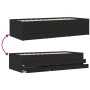Tumbona con cajones madera de ingeniería negro 75x190 cm de , Camas y somieres - Ref: Foro24-3280889, Precio: 168,93 €, Descu...