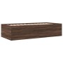 Tumbona con cajones madera ingeniería roble marrón 75x190 cm de , Camas y somieres - Ref: Foro24-3280894, Precio: 172,70 €, D...
