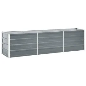 Galvanized steel garden bed in gray, 240x40x45 cm by vidaXL, Pots and planters - Ref: Foro24-47044, Price: 61,44 €, Discount: %