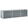 Arriate de jardín de acero galvanizado gris 240x40x45 cm de vidaXL, Maceteros y jardineras - Ref: Foro24-47044, Precio: 61,44...