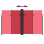 Toldo lateral retráctil rojo 200x1000 cm de , Sombrillas - Ref: Foro24-4004762, Precio: 172,61 €, Descuento: %
