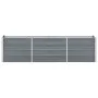 Arriate de jardín de acero galvanizado gris 240x40x45 cm de vidaXL, Maceteros y jardineras - Ref: Foro24-47044, Precio: 61,44...