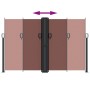 Toldo lateral retráctil marrón 160x1000 cm de , Sombrillas - Ref: Foro24-4004734, Precio: 149,36 €, Descuento: %