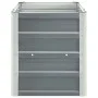 Arriate de jardín de acero galvanizado gris 240x40x45 cm de vidaXL, Maceteros y jardineras - Ref: Foro24-47044, Precio: 61,44...