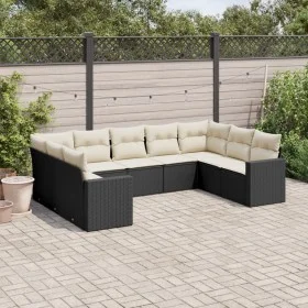 8-piece garden sofa set and black synthetic rattan cushions by , Modular outdoor sofas - Ref: Foro24-3251733, Price: 540,74 €...