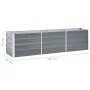 Arriate de jardín de acero galvanizado gris 240x40x45 cm de vidaXL, Maceteros y jardineras - Ref: Foro24-47044, Precio: 61,44...