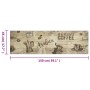 Alfombra de cocina lavable terciopelo marrón café 45x150 cm de , Felpudos - Ref: Foro24-4005578, Precio: 27,53 €, Descuento: %