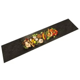 Alfombra de cocina lavable terciopelo dibujo especias 60x300 cm de , Felpudos - Ref: Foro24-4005616, Precio: 54,55 €, Descuen...