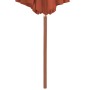 Sombrilla de jardín con palo de madera 300 cm terracota de vidaXL, Sombrillas - Ref: Foro24-44498, Precio: 106,86 €, Descuent...