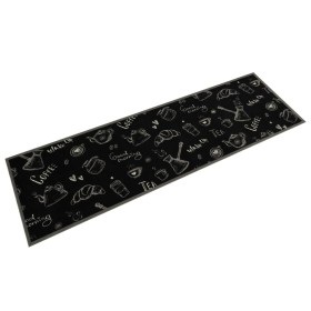Alfombra de cocina lavable terciopelo negro Morning 45x150 cm de , Felpudos - Ref: Foro24-4005584, Precio: 22,45 €, Descuento: %