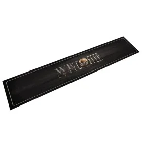 Alfombra de cocina lavable terciopelo texto café 60x300 cm de , Felpudos - Ref: Foro24-4005592, Precio: 56,48 €, Descuento: %
