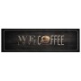 Alfombra de cocina lavable terciopelo texto café 45x150 cm de , Felpudos - Ref: Foro24-4005590, Precio: 30,09 €, Descuento: %