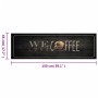 Alfombra de cocina lavable terciopelo texto café 45x150 cm de , Felpudos - Ref: Foro24-4005590, Precio: 30,09 €, Descuento: %