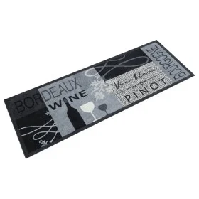 Alfombra de cocina lavable terciopelo vino gris 45x150 cm de , Felpudos - Ref: Foro24-4005599, Precio: 25,45 €, Descuento: %