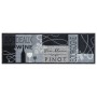 Alfombra de cocina lavable terciopelo vino gris 60x180 cm de , Felpudos - Ref: Foro24-4005600, Precio: 34,96 €, Descuento: %