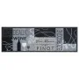 Alfombra de cocina lavable terciopelo vino gris 60x180 cm de , Felpudos - Ref: Foro24-4005600, Precio: 34,36 €, Descuento: %