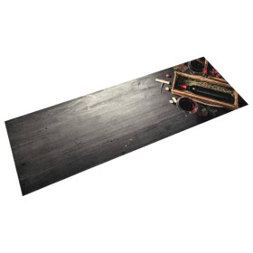 Alfombra de cocina lavable terciopelo botella de vino 45x150 cm de , Felpudos - Ref: Foro24-4005602, Precio: 24,62 €, Descuen...