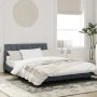 Estructura de cama luces LED terciopelo gris oscuro 140x190 cm de , Camas y somieres - Ref: Foro24-3213776, Precio: 194,87 €,...