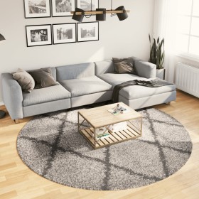 Alfombra de pelo largo moderna PAMPLONA beige antracita Ø240 cm de , Alfombras - Ref: Foro24-375402, Precio: 97,61 €, Descuen...