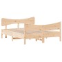Estructura de cama con cabecero madera maciza pino 135x190 cm de , Camas y somieres - Ref: Foro24-3216396, Precio: 174,70 €, ...