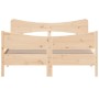 Estructura de cama con cabecero madera maciza pino 135x190 cm de , Camas y somieres - Ref: Foro24-3216396, Precio: 174,70 €, ...