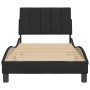 Estructura de cama con cabecero de terciopelo negro 90x190 cm de , Camas y somieres - Ref: Foro24-3207821, Precio: 140,06 €, ...