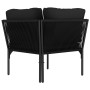 Juego de muebles de jardín 8 piezas con cojines PVC negro de vidaXL, Conjuntos de jardín - Ref: Foro24-48592, Precio: 751,11 ...