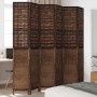 Biombo separador de 6 paneles madera paulownia marrón oscuro de , Divisores de ambientes - Ref: Foro24-358716, Precio: 200,33...