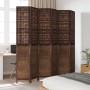 Biombo separador de 6 paneles madera paulownia marrón oscuro de , Divisores de ambientes - Ref: Foro24-358716, Precio: 200,33...